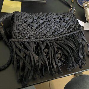 Black Boho Crossbody Bag